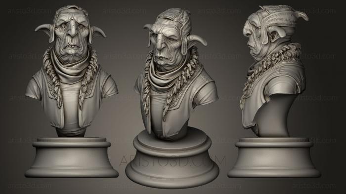 Busts of heroes and monsters (BUSTH_0202) 3D model for CNC machine